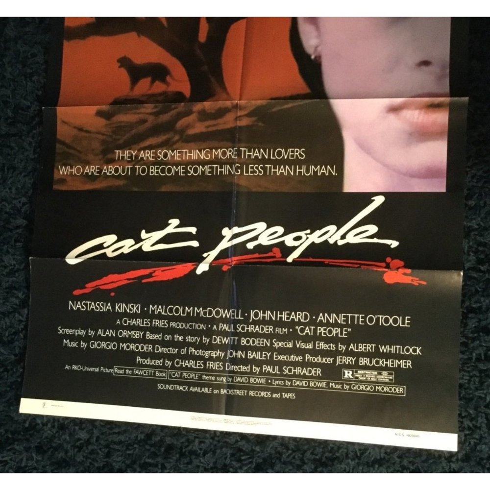 Cat people 1982 Horror Movie Theatre Lobby Poster Canada Natassja Kinski - Picture 3 of 4